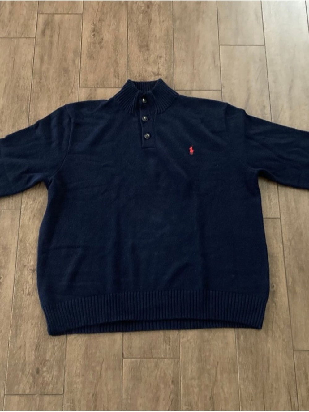 Ralph Lauren Polo Knitted Sweater Navy Blue Sz 2XL